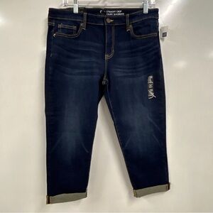 0343 Gap Straight Crop Jeans Women’s 10 Dark Wash Mid Rise Classic Denim NWT